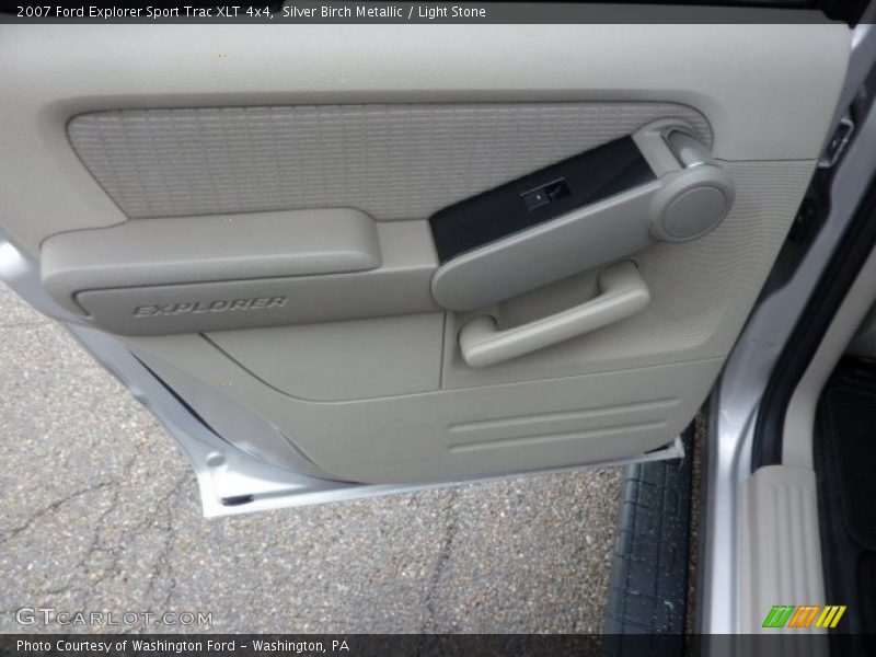 Silver Birch Metallic / Light Stone 2007 Ford Explorer Sport Trac XLT 4x4