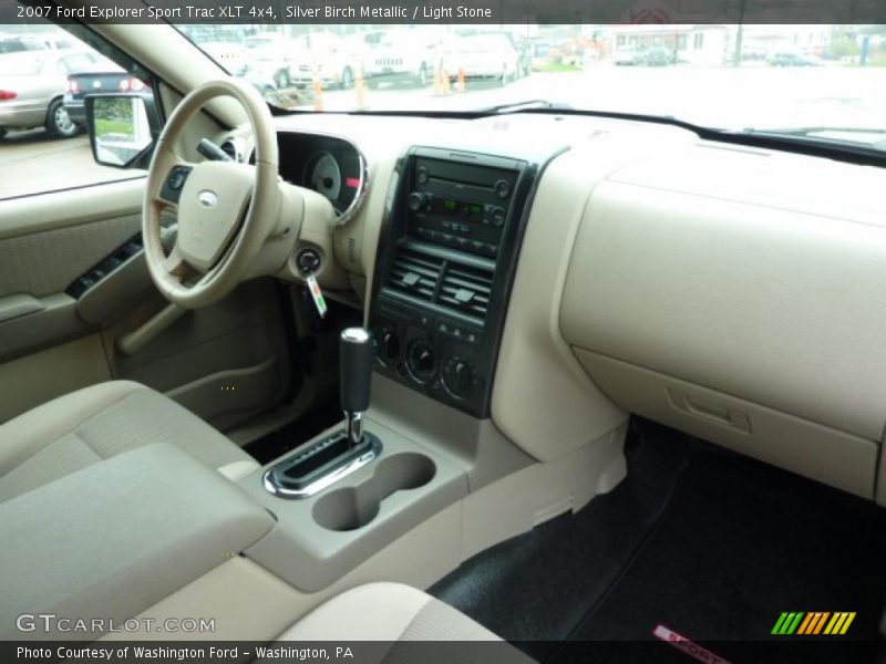 Silver Birch Metallic / Light Stone 2007 Ford Explorer Sport Trac XLT 4x4