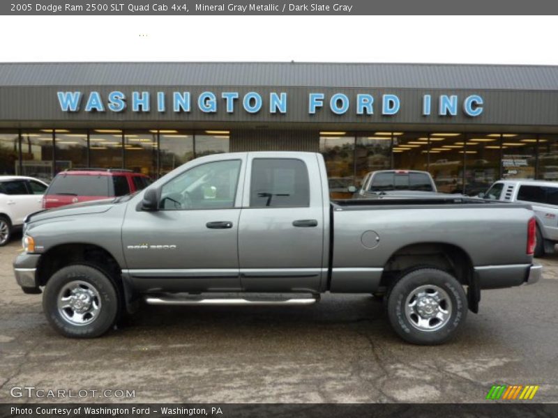 Mineral Gray Metallic / Dark Slate Gray 2005 Dodge Ram 2500 SLT Quad Cab 4x4