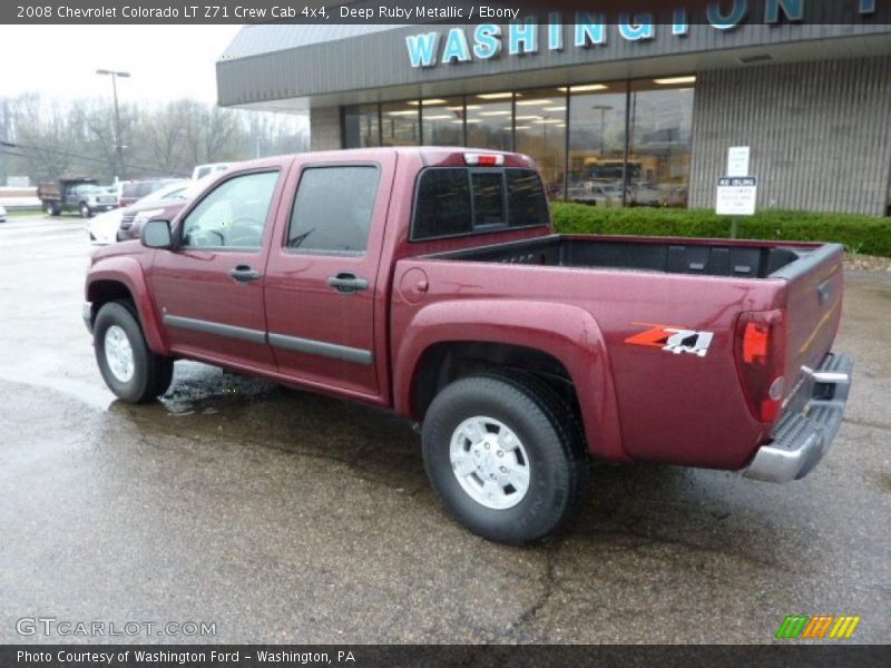 Deep Ruby Metallic / Ebony 2008 Chevrolet Colorado LT Z71 Crew Cab 4x4