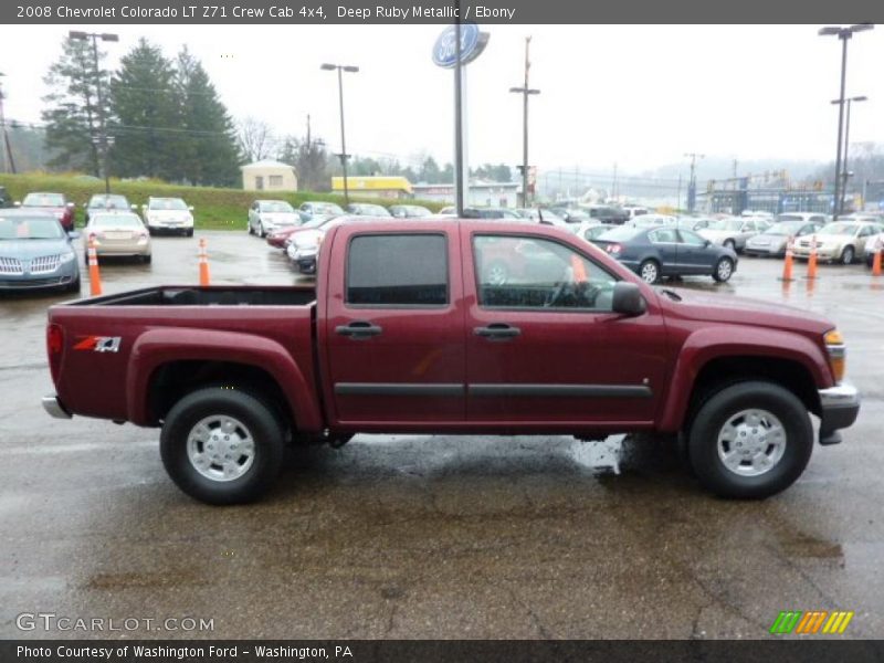 Deep Ruby Metallic / Ebony 2008 Chevrolet Colorado LT Z71 Crew Cab 4x4
