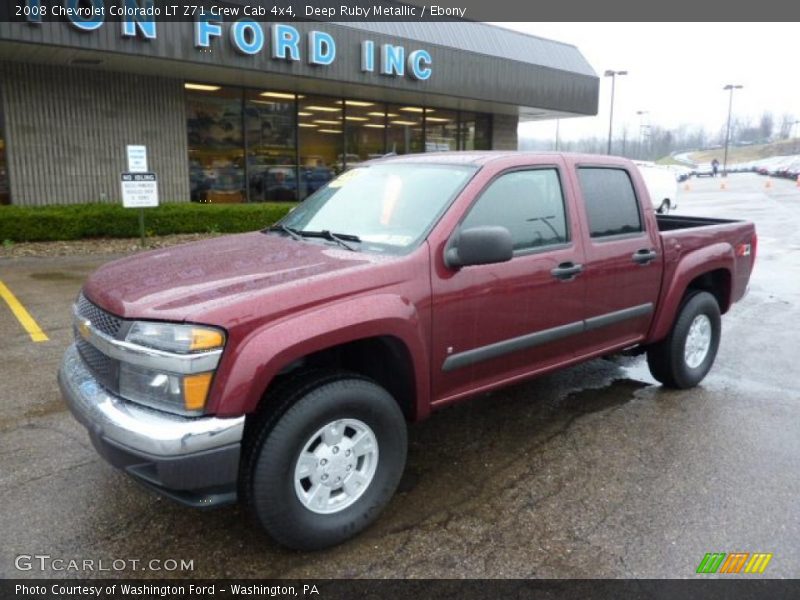 Deep Ruby Metallic / Ebony 2008 Chevrolet Colorado LT Z71 Crew Cab 4x4