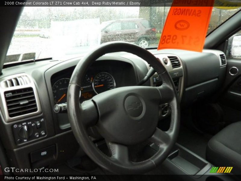 Deep Ruby Metallic / Ebony 2008 Chevrolet Colorado LT Z71 Crew Cab 4x4