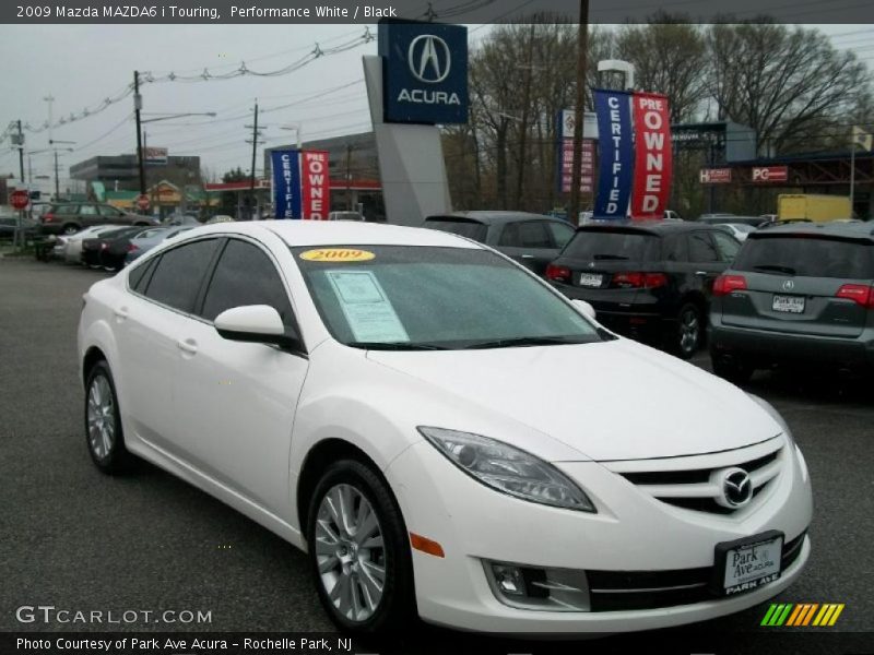Performance White / Black 2009 Mazda MAZDA6 i Touring
