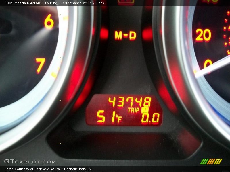 Performance White / Black 2009 Mazda MAZDA6 i Touring