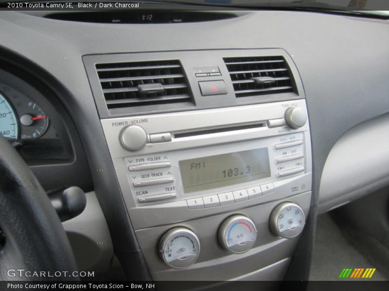 Black / Dark Charcoal 2010 Toyota Camry SE