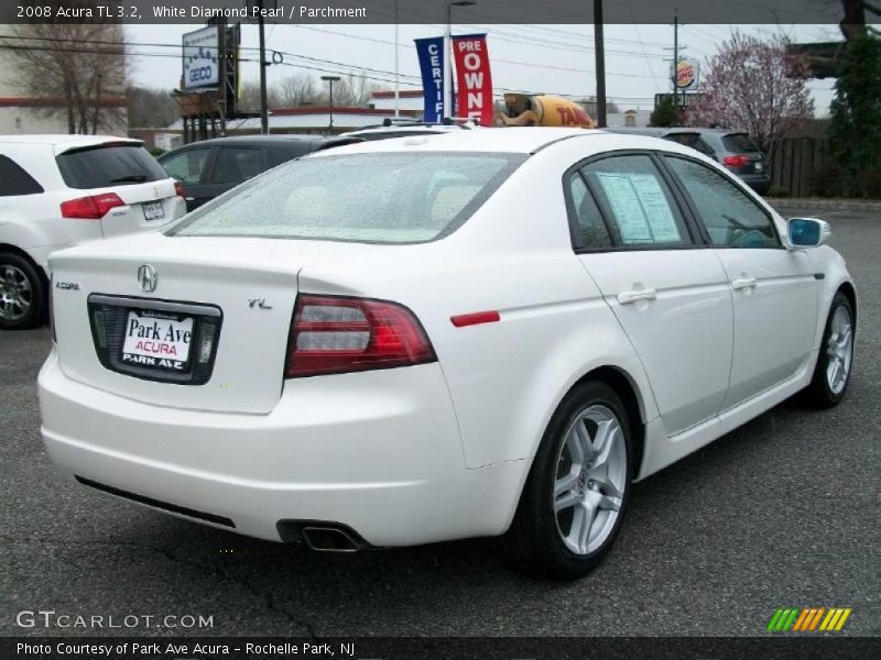 White Diamond Pearl / Parchment 2008 Acura TL 3.2