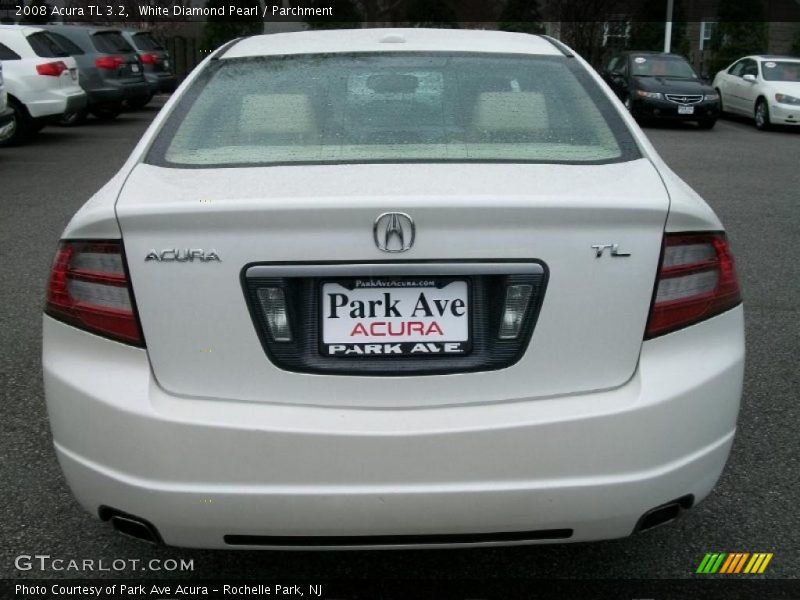 White Diamond Pearl / Parchment 2008 Acura TL 3.2