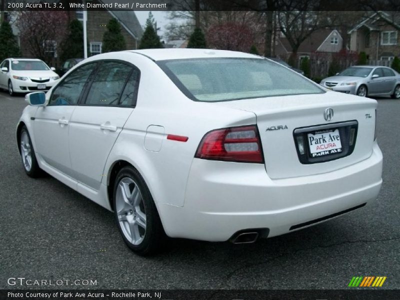 White Diamond Pearl / Parchment 2008 Acura TL 3.2