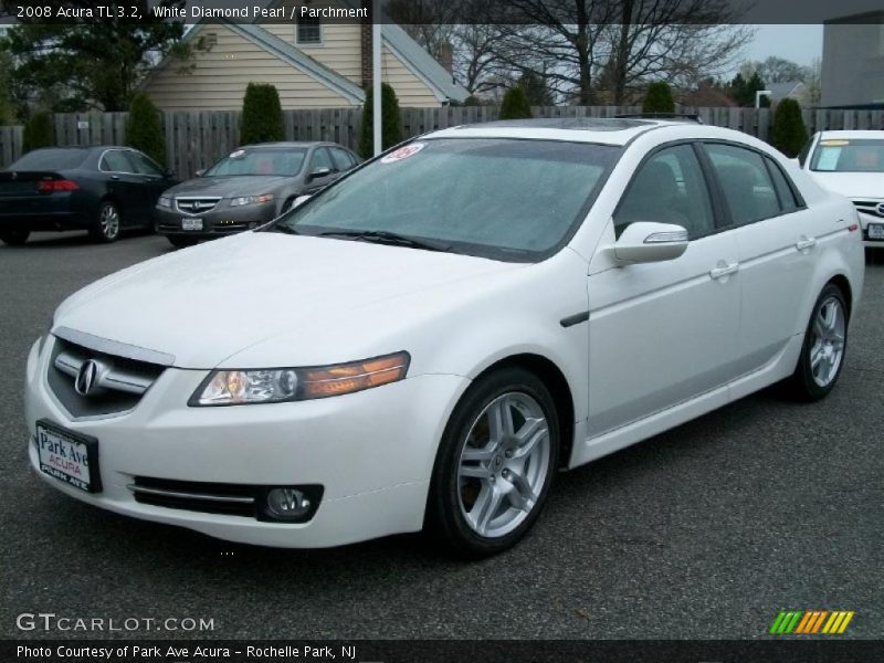 White Diamond Pearl / Parchment 2008 Acura TL 3.2