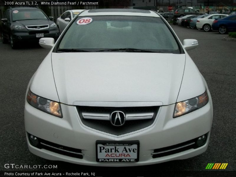 White Diamond Pearl / Parchment 2008 Acura TL 3.2