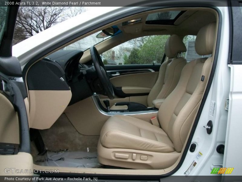 White Diamond Pearl / Parchment 2008 Acura TL 3.2