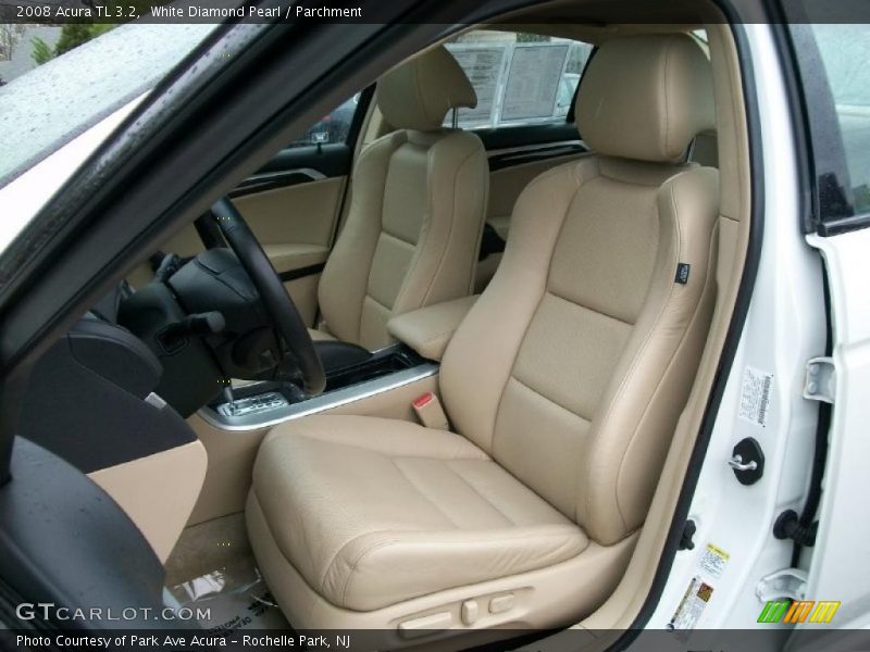White Diamond Pearl / Parchment 2008 Acura TL 3.2