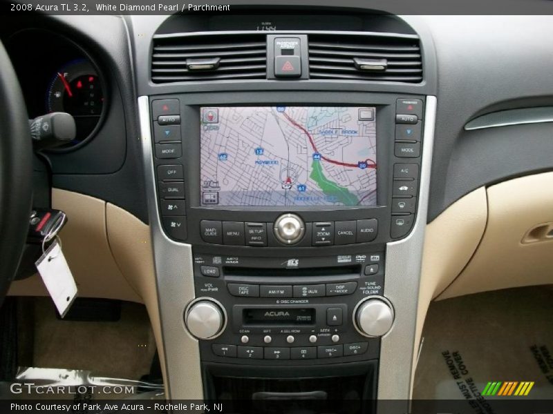 White Diamond Pearl / Parchment 2008 Acura TL 3.2
