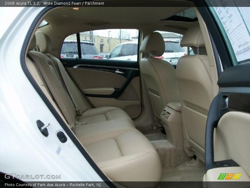 White Diamond Pearl / Parchment 2008 Acura TL 3.2