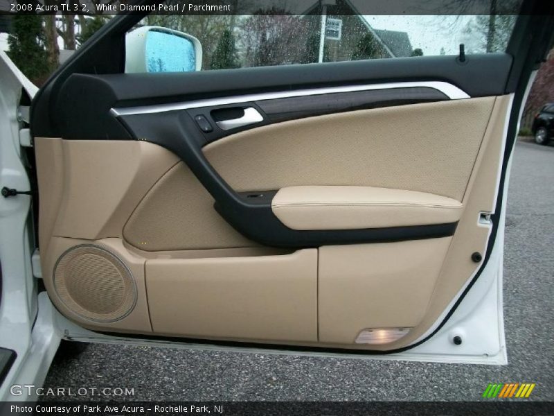 White Diamond Pearl / Parchment 2008 Acura TL 3.2