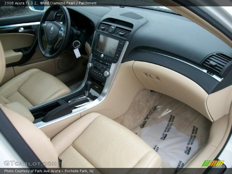 White Diamond Pearl / Parchment 2008 Acura TL 3.2