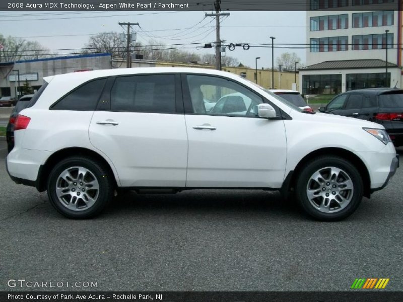 Aspen White Pearl / Parchment 2008 Acura MDX Technology
