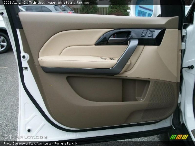 Aspen White Pearl / Parchment 2008 Acura MDX Technology