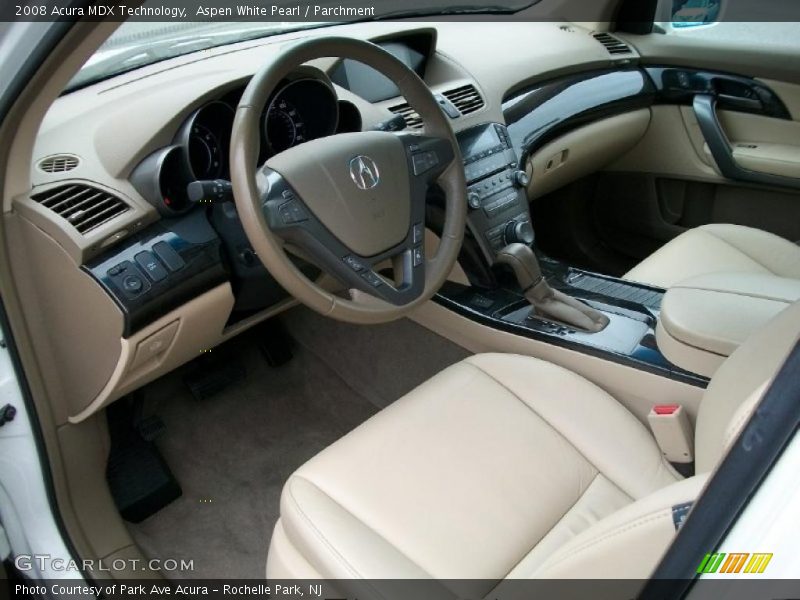 Aspen White Pearl / Parchment 2008 Acura MDX Technology