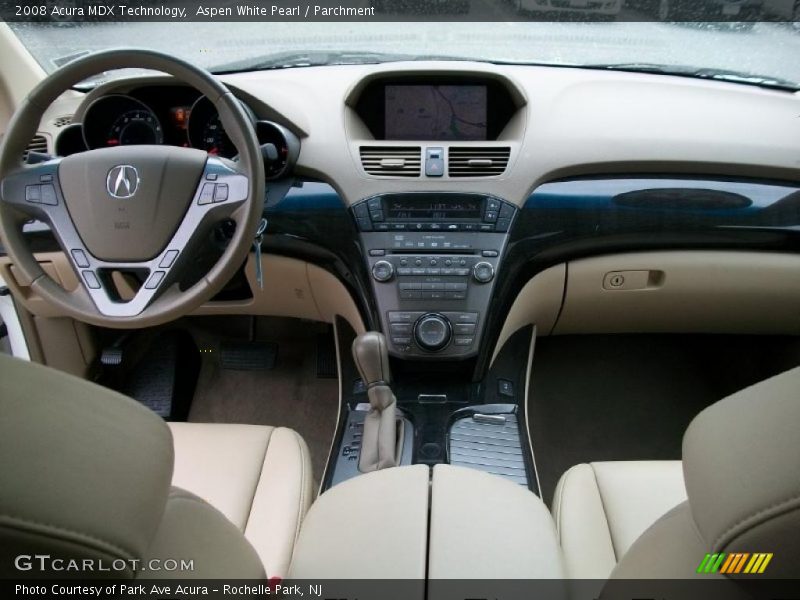 Aspen White Pearl / Parchment 2008 Acura MDX Technology