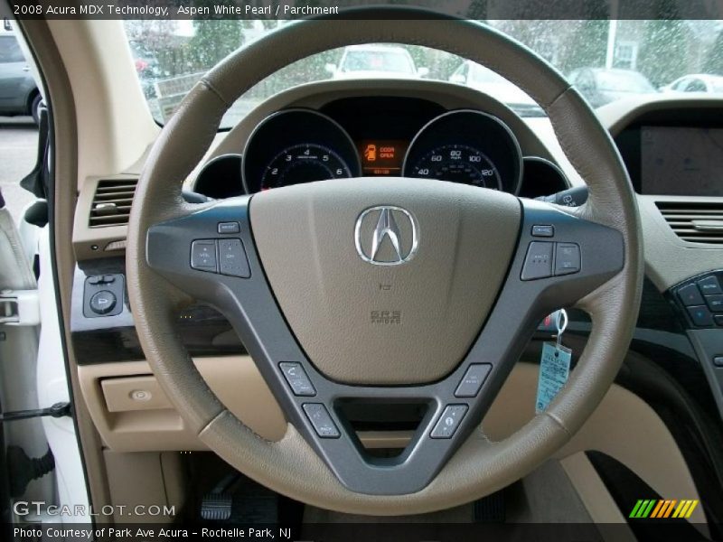 Aspen White Pearl / Parchment 2008 Acura MDX Technology