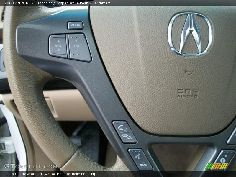 Aspen White Pearl / Parchment 2008 Acura MDX Technology