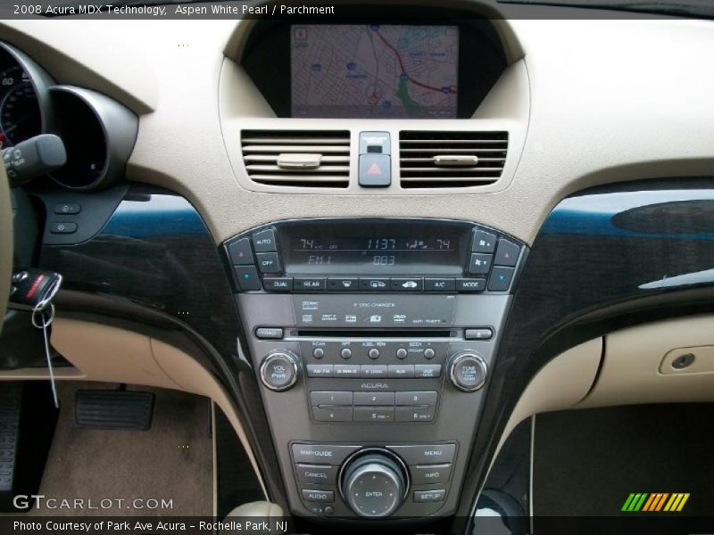 Aspen White Pearl / Parchment 2008 Acura MDX Technology