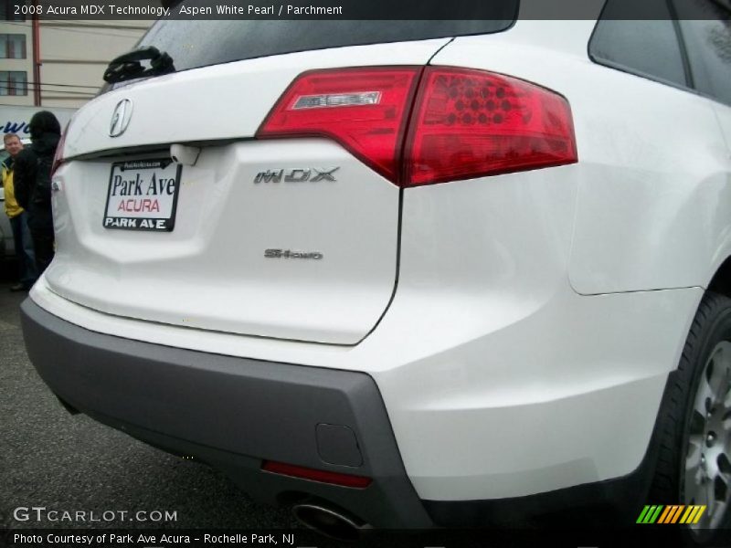 Aspen White Pearl / Parchment 2008 Acura MDX Technology