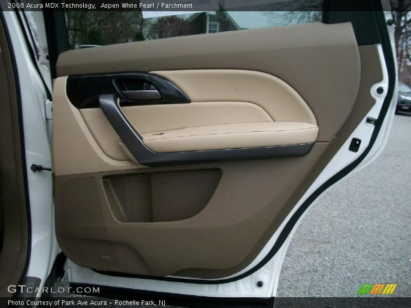 Aspen White Pearl / Parchment 2008 Acura MDX Technology