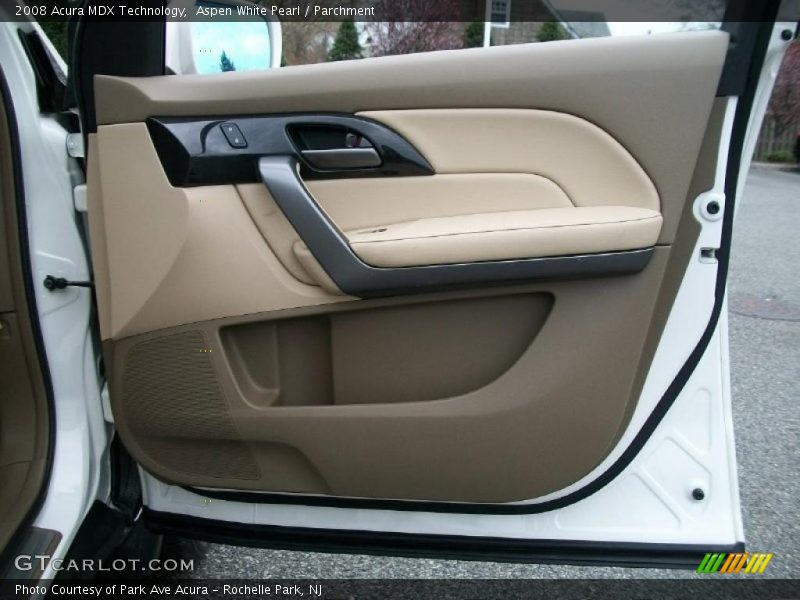 Aspen White Pearl / Parchment 2008 Acura MDX Technology