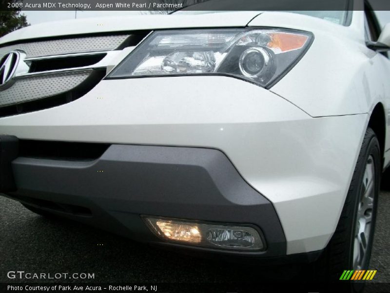 Aspen White Pearl / Parchment 2008 Acura MDX Technology