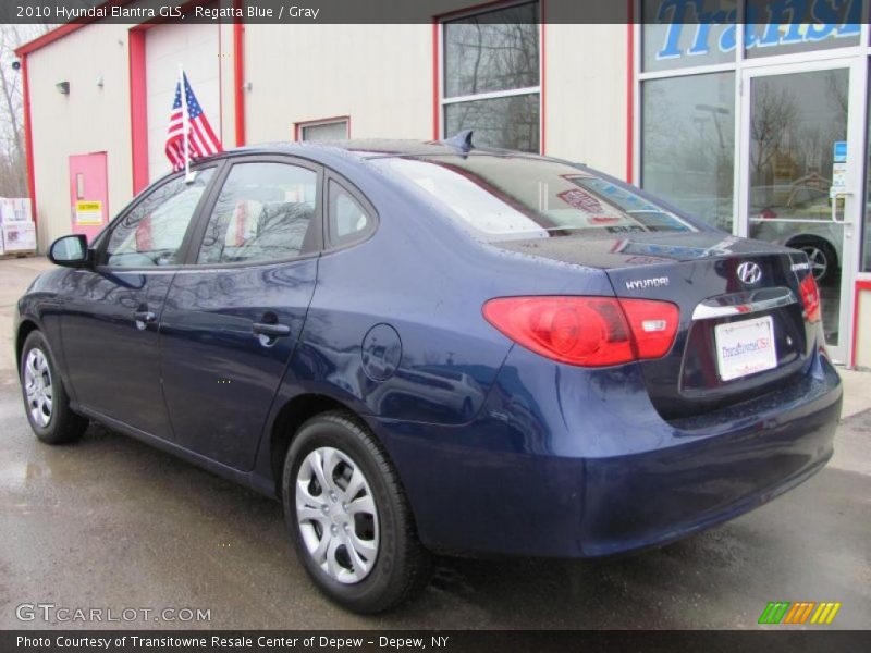 Regatta Blue / Gray 2010 Hyundai Elantra GLS