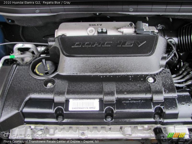 Regatta Blue / Gray 2010 Hyundai Elantra GLS