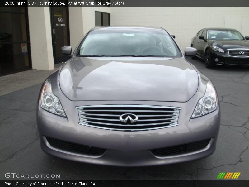 Amethyst Graphite Gray / Stone 2008 Infiniti G 37 Journey Coupe