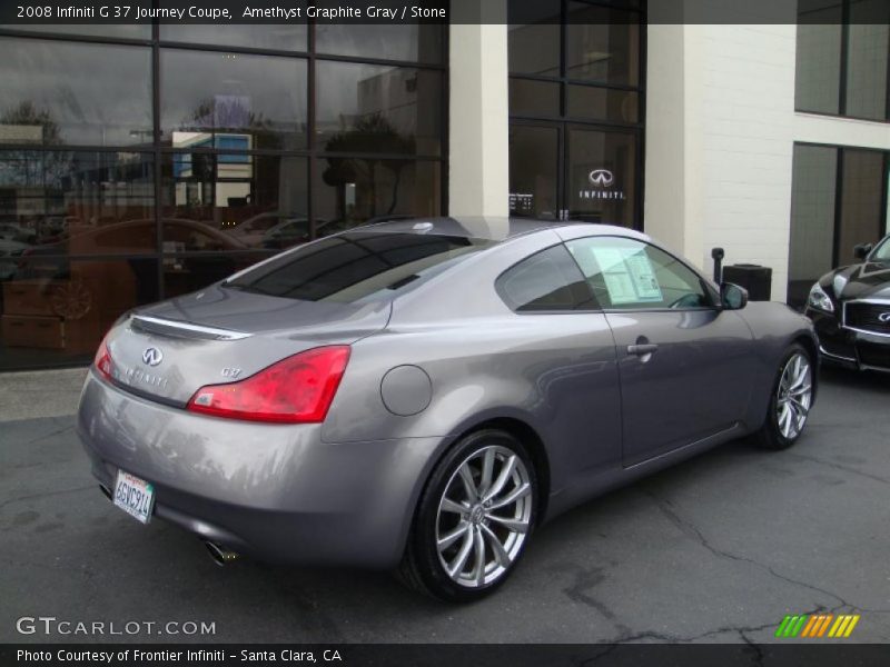 Amethyst Graphite Gray / Stone 2008 Infiniti G 37 Journey Coupe