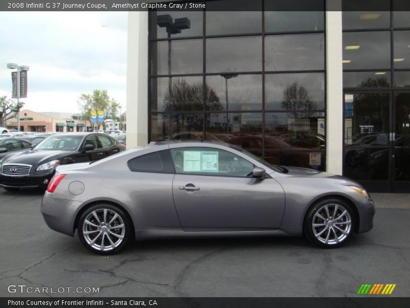 Amethyst Graphite Gray / Stone 2008 Infiniti G 37 Journey Coupe