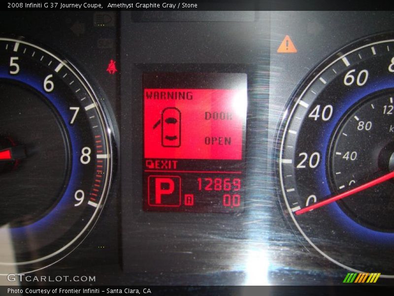 Amethyst Graphite Gray / Stone 2008 Infiniti G 37 Journey Coupe