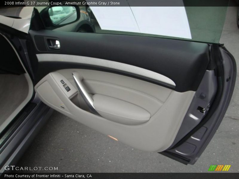 Amethyst Graphite Gray / Stone 2008 Infiniti G 37 Journey Coupe