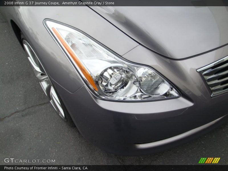 Amethyst Graphite Gray / Stone 2008 Infiniti G 37 Journey Coupe