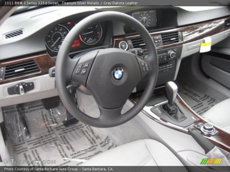 Gray Dakota Leather Interior - 2011 3 Series 335d Sedan 