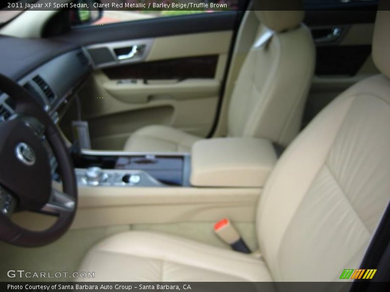 Claret Red Metallic / Barley Beige/Truffle Brown 2011 Jaguar XF Sport Sedan