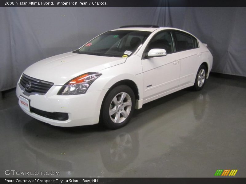 Winter Frost Pearl / Charcoal 2008 Nissan Altima Hybrid