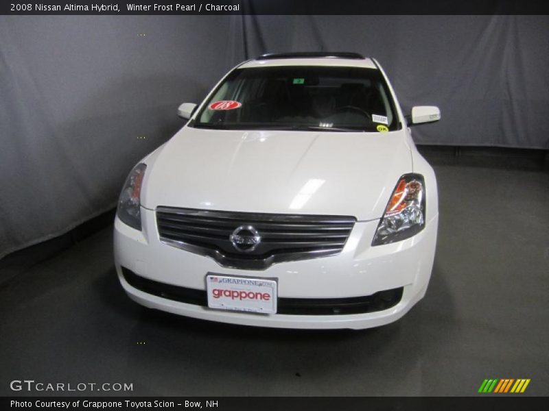 Winter Frost Pearl / Charcoal 2008 Nissan Altima Hybrid