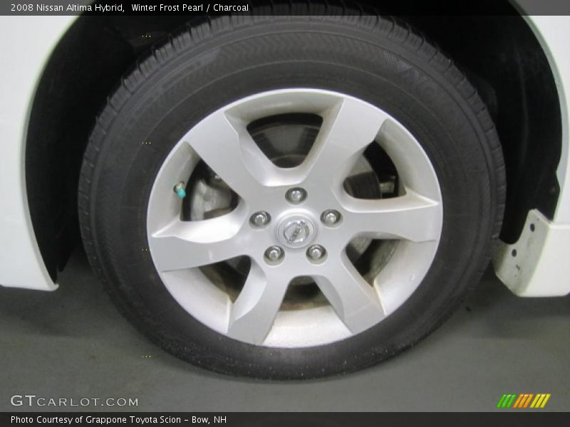 Winter Frost Pearl / Charcoal 2008 Nissan Altima Hybrid