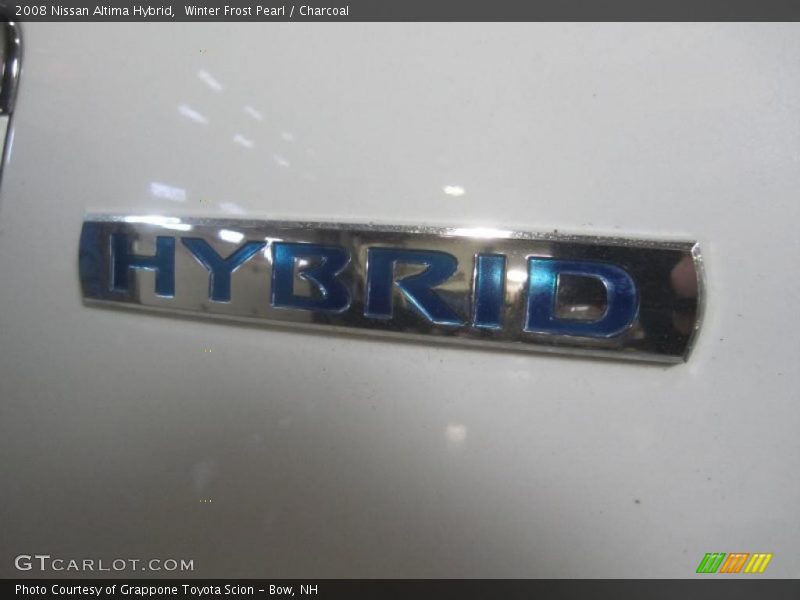 Winter Frost Pearl / Charcoal 2008 Nissan Altima Hybrid