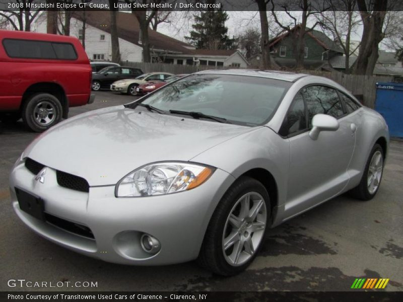 Liquid Silver Metallic / Dark Charcoal 2008 Mitsubishi Eclipse GT Coupe