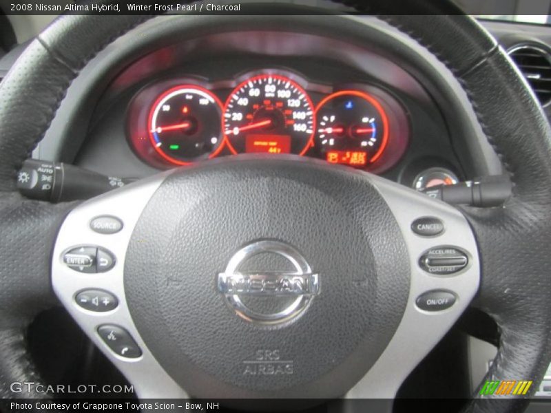 Winter Frost Pearl / Charcoal 2008 Nissan Altima Hybrid