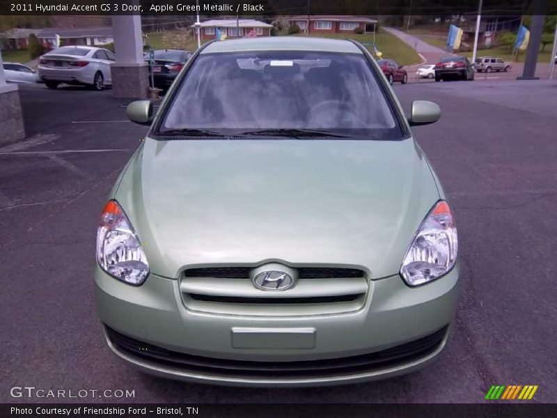 Apple Green Metallic / Black 2011 Hyundai Accent GS 3 Door