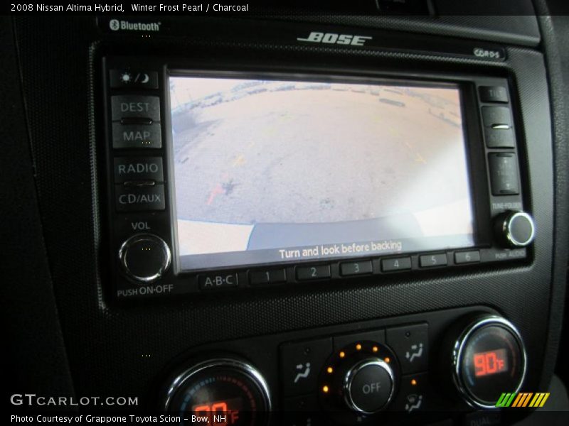 Winter Frost Pearl / Charcoal 2008 Nissan Altima Hybrid